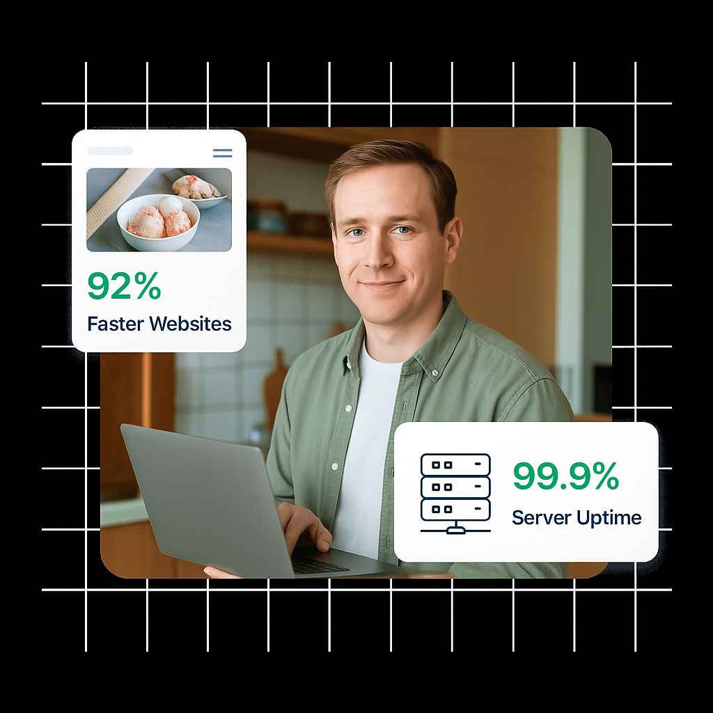 Experience 92% faster websites and 99.9% uptime with our premium web hosting solutions